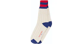Aime Leon Dore New Balance Striped Boot Sock Cream