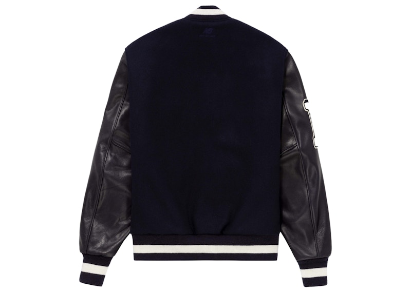 Aime Leon Dore x New Balance Varsity Jacket Navy Men's - SS22 - US