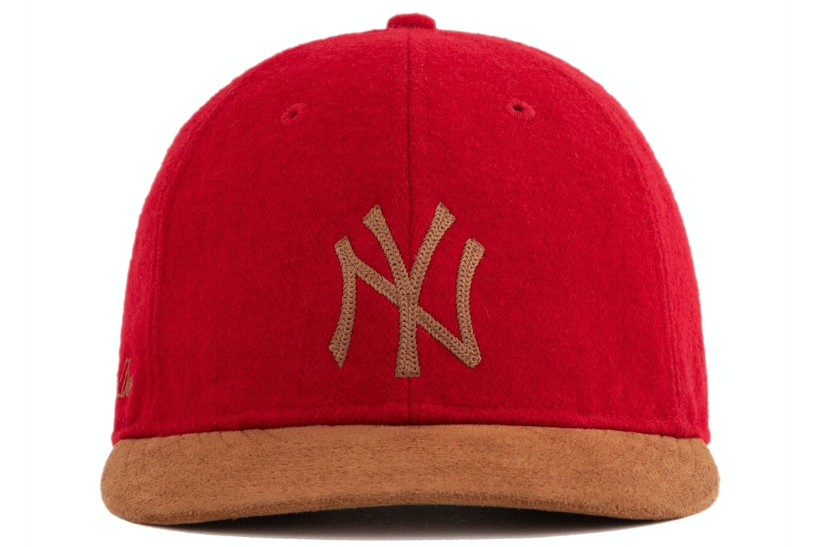 Pre-owned Aimé Leon Dore Aime Leon Dore New Era Melton Wool Yankees Hat Red