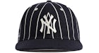 Aime Leon Dore New Era Wolle Nadelstreifen Yankee Hut Marineblau