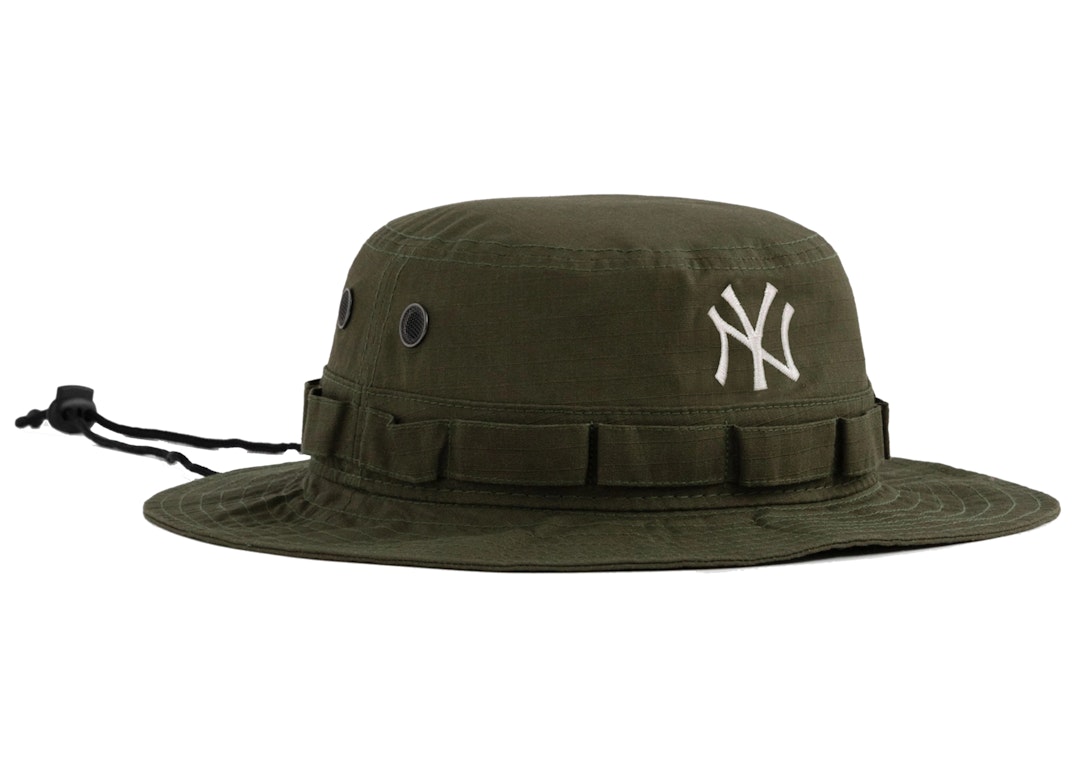 Pre-owned Aimé Leon Dore Aime Leon Dore New Era Yankees Safari Bucket Hat Green