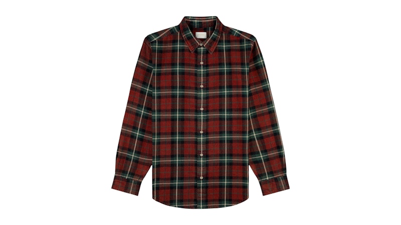 Pre-owned Aimé Leon Dore Men's Aime Leon Dore Plaid Overshirt In Red