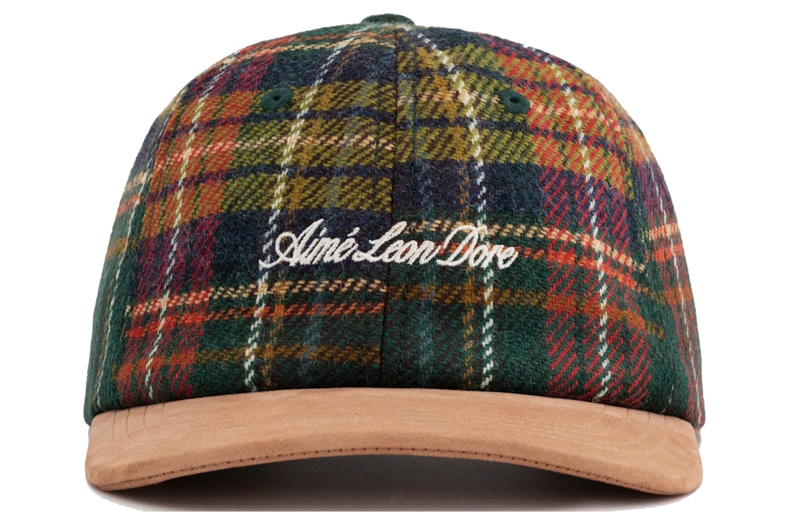 Pre-owned Aimé Leon Dore Aime Leon Dore Plaid Wool Hat Green
