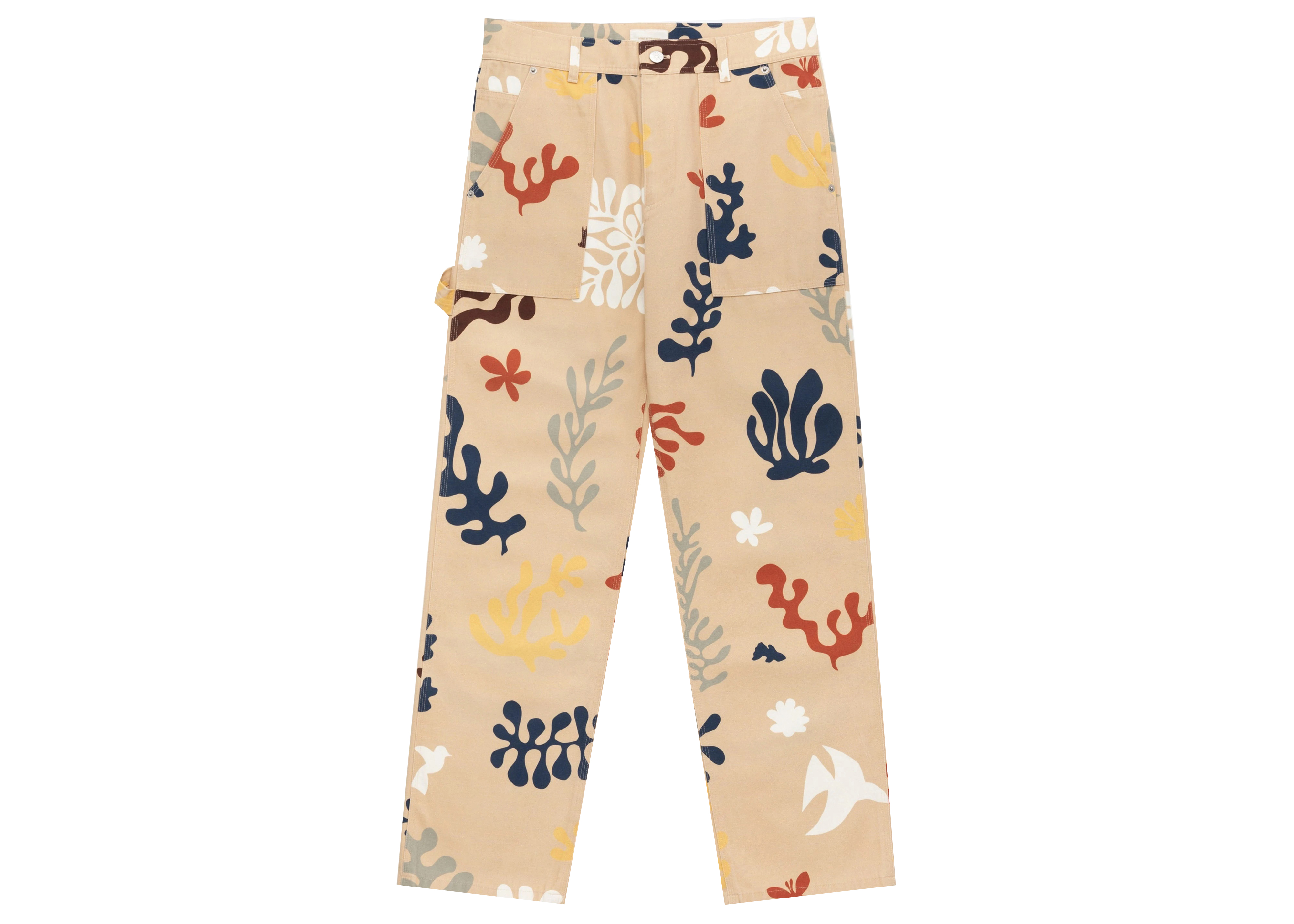 Aime Leon Dore Printed Cutout Workwear Pant Tan Men's - SS22 - US