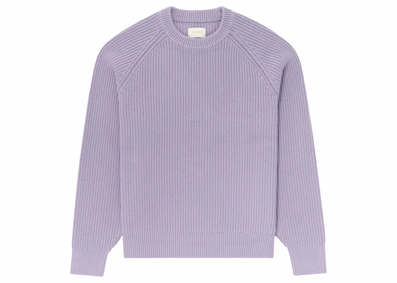 Aime Leon Dore Shaker Stitch Crewneck Sweater Purple Men's - FW23 - US