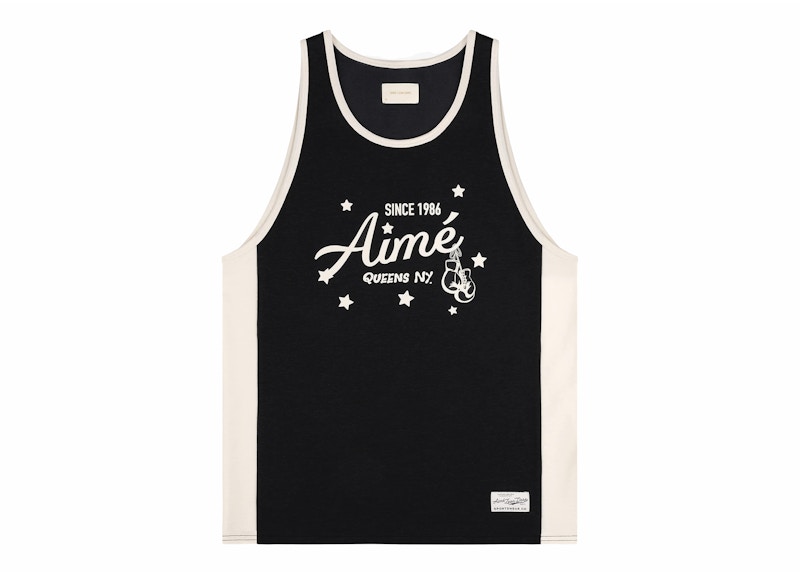 Pre-owned Aimé Leon Dore Men's Aime Leon Dore Sparring Tank Top In Jet Black