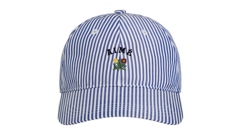 【レア美品】Aime Leon Dore ストライプキャップ ネイビー Aime Leon Dore Striped Crest Logo Hat Amparo Blue Men's - SS26 - US
