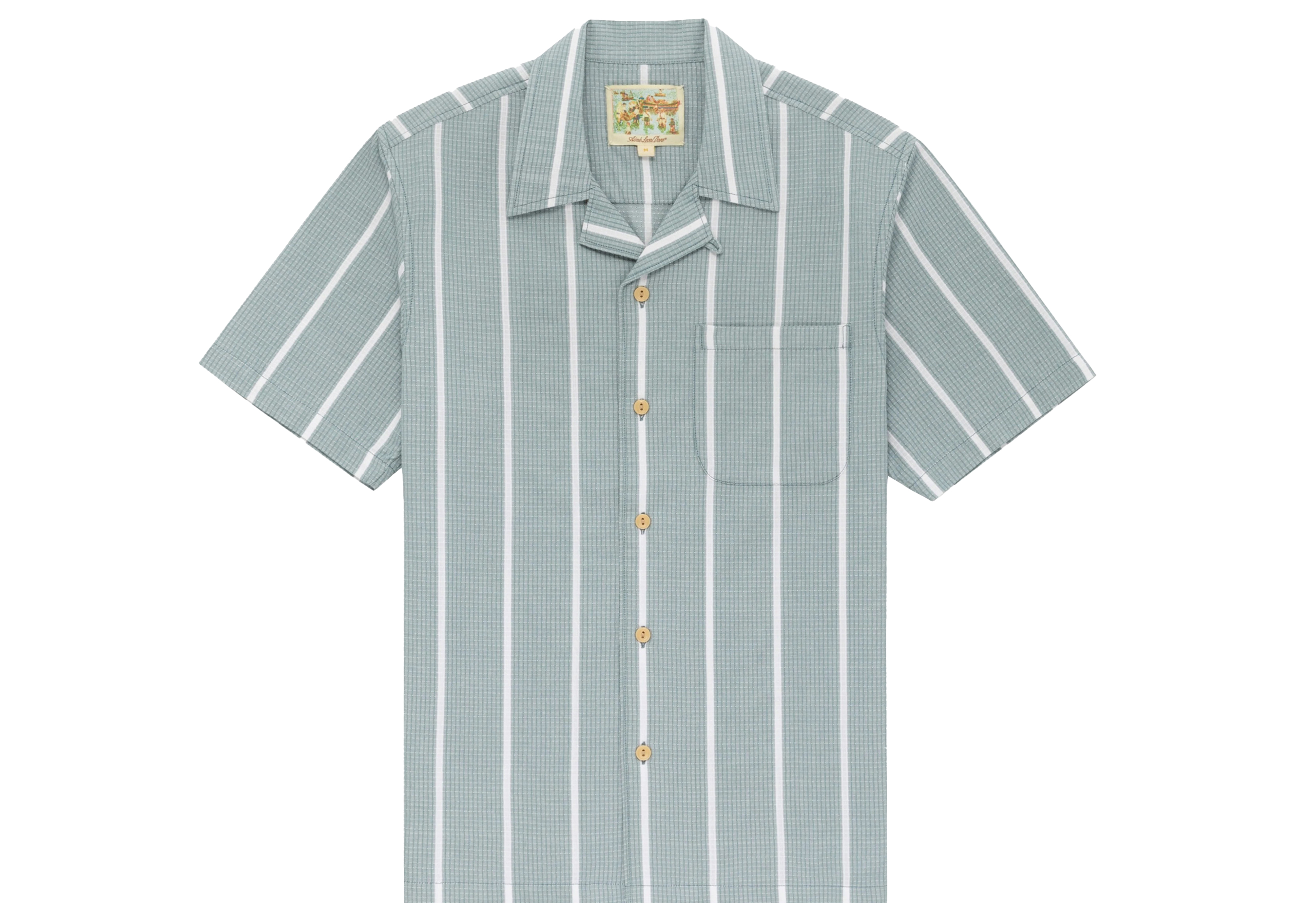 Aime Leon Dore Striped Leisure Shirt Faded Green メンズ - SS22 - JP