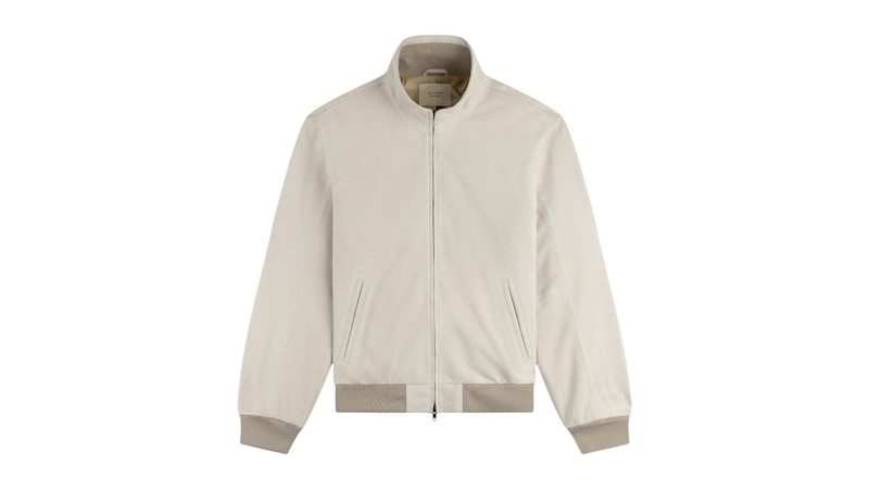 Aime Leon Dore Suede Track Jacket Silver