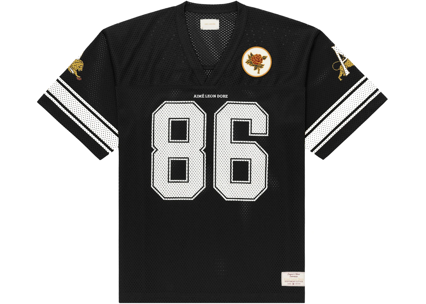 Aime Leon Dore Team Football Jersey Black Men's FW22 US