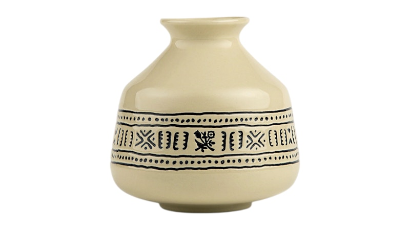 Aime Leon Dore - Vaso in tessuto con motivo floreale, multicolore