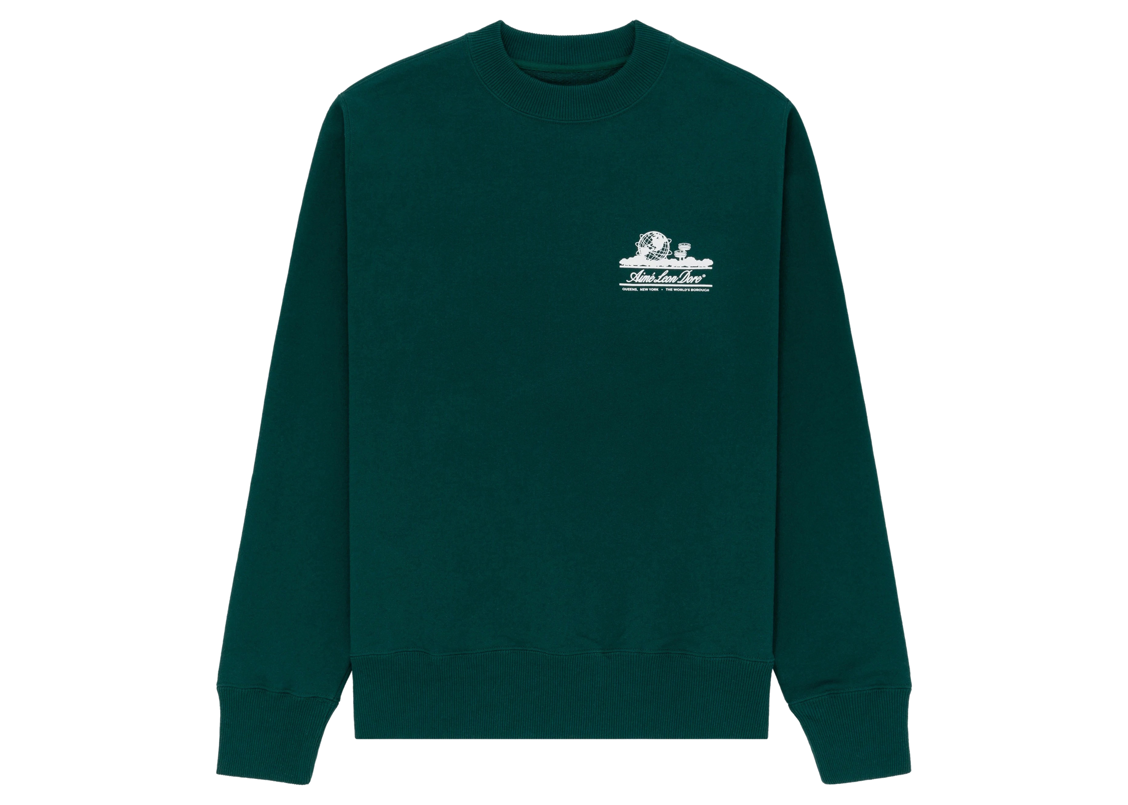 Aime Leon Dore Unisphere Crewneck Sweatshirt Green Men's - SS22 - US