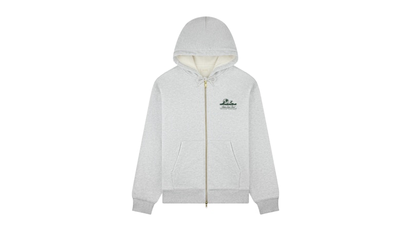Aime Leon Dore Unisphere Waffle Lined Full-Zip Hoodie Silver Mix