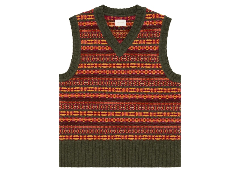 Aime Leon Dore V-Neck Sweater Vest Multicolor - FW21 Men's - US