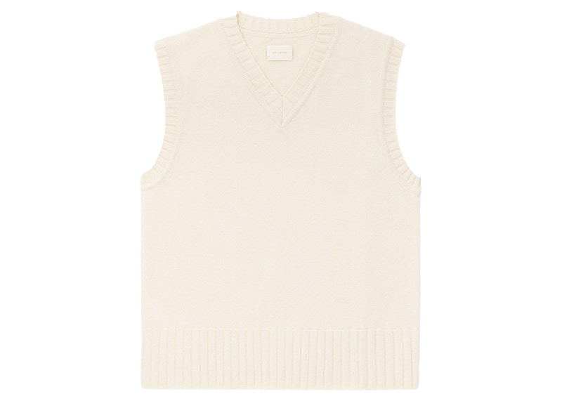 Aime Leon Dore V-Neck Sweater Vest White Men's - FW21 - US