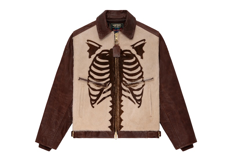 Pre-owned Aimé Leon Dore Men's Aime Leon Dore Vanson Pony Hair Bones Jacket In Brown
