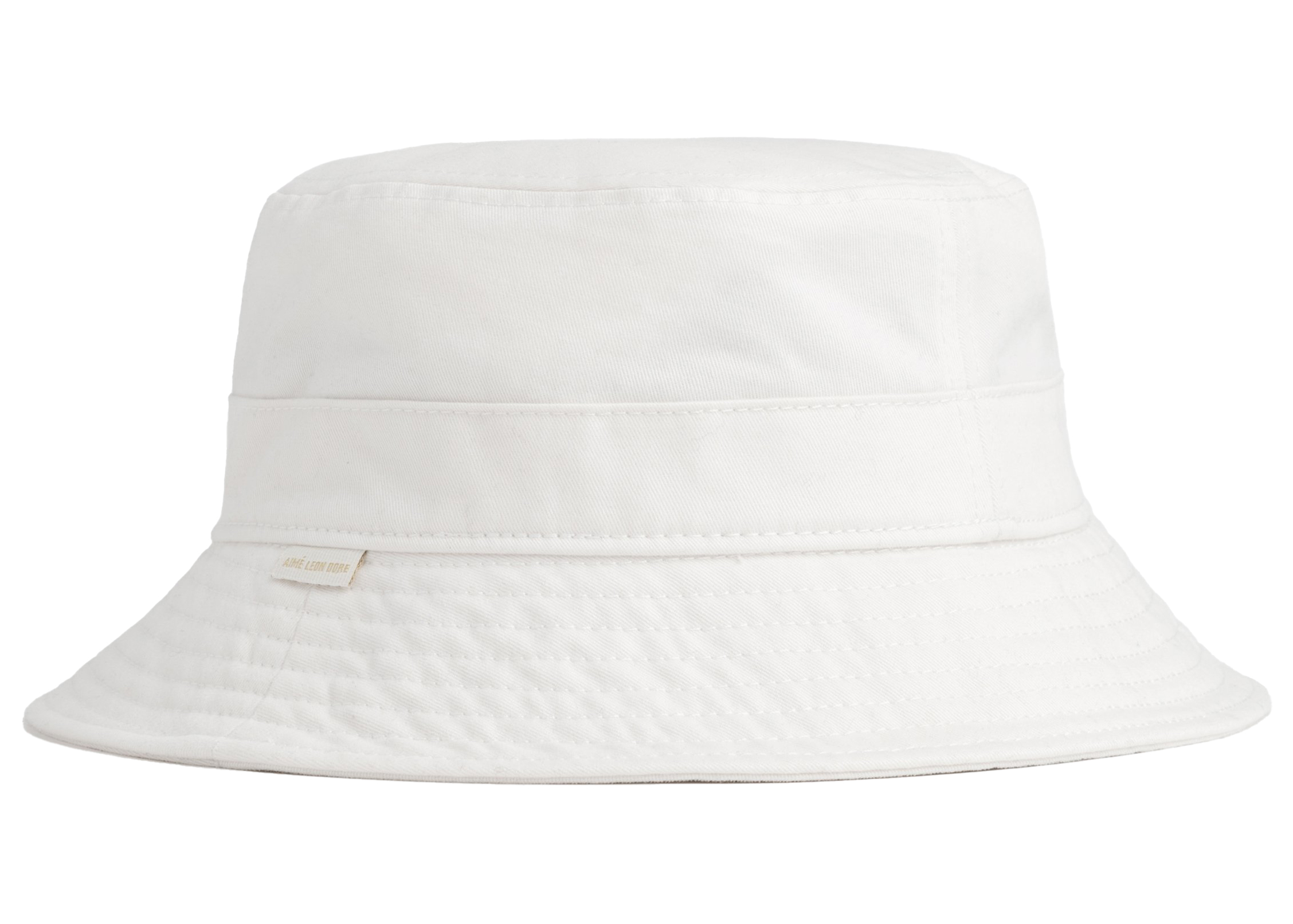 Aime Leon Dore Washed Chino Bucket Hat White Men's - SS21 - US