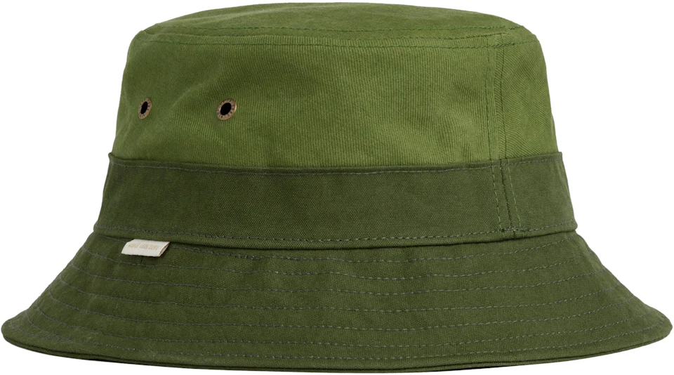 Aime Leon Dore Waxed Brim Bucket Hat Green - SS21 Men's - GB