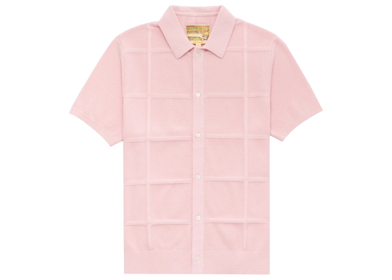 Aime Leon Dore Windowpane Cardigan Pink Men's - SS22 - US