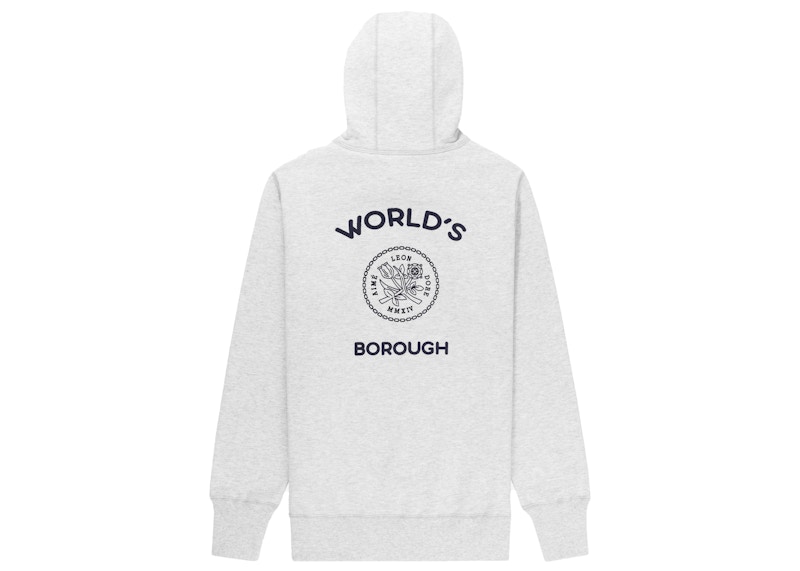 Aime Leon Dore World's Borough Hoodie Grey Men's - SS21 - US