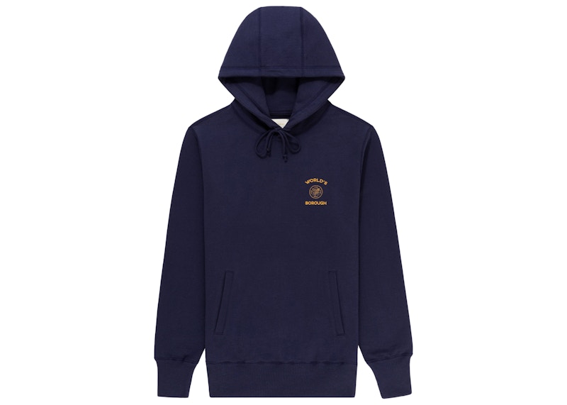 Aime Leon Dore World's Borough Hoodie Navy Men's - SS21 - US