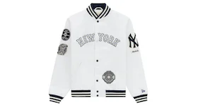 Aime Leon Dore Yankees Satin Stadium Jacket Cream