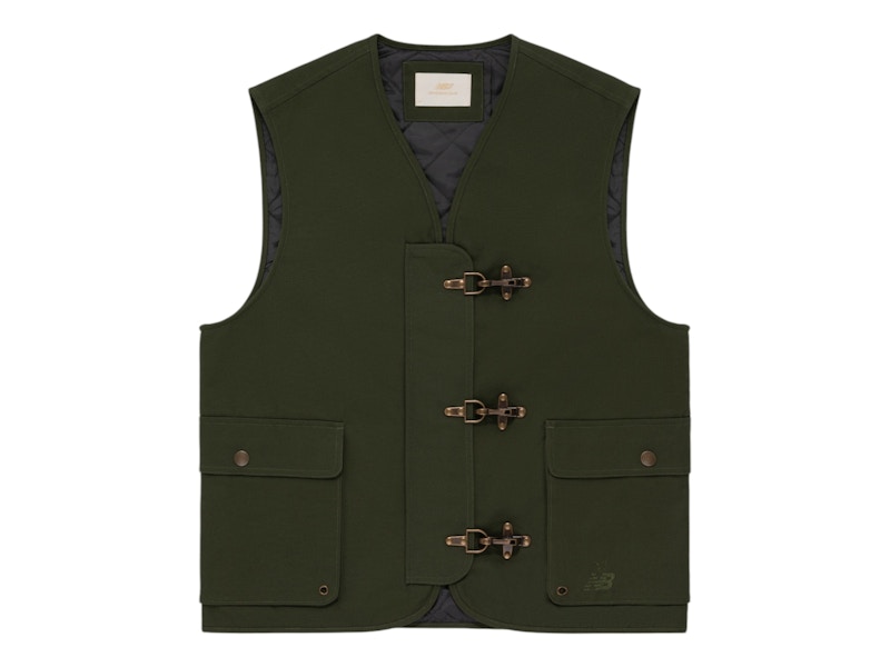 Pre-owned Aimé Leon Dore Men's Aime Leon Dore X New Balance 997 Canvas Utility Vest In Green