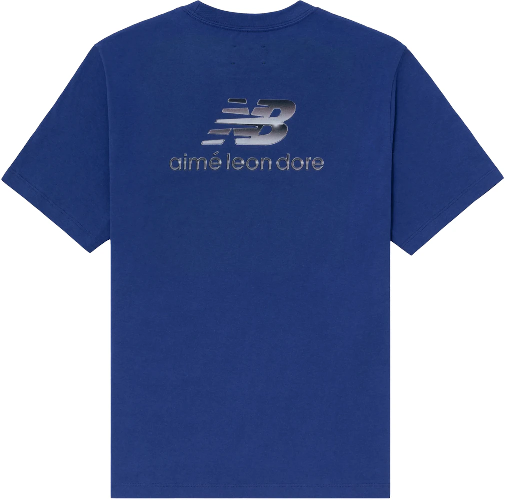 Aime Leon Dore x New Balance Logo Tee Blue Men's - SS23 - US