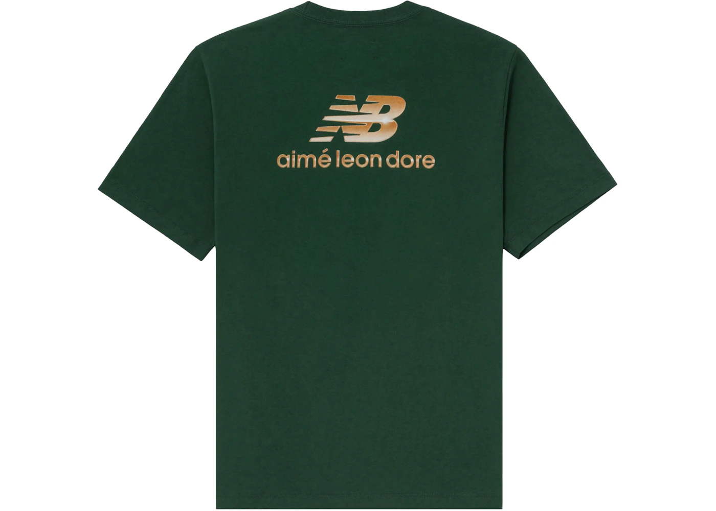 Aime Leon Dore x New Balance Logo Tee Green Men's - SS23 - US