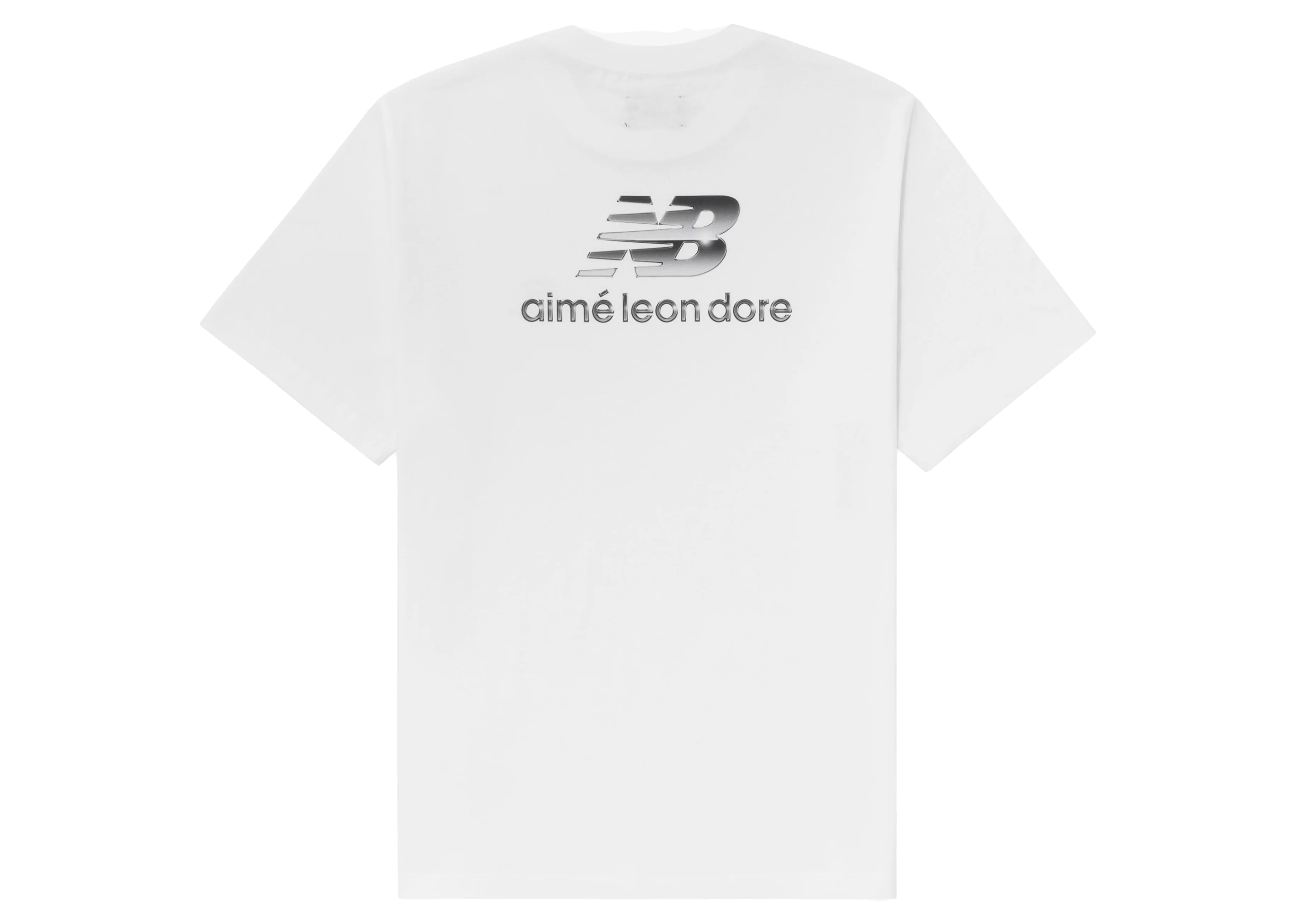 Aime Leon Dore x New Balance Logo Tee White Men's - SS23 - US