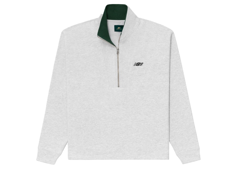 The North Face Glacier center logo 1/4 zip fleece in white Exclusive at ASOS