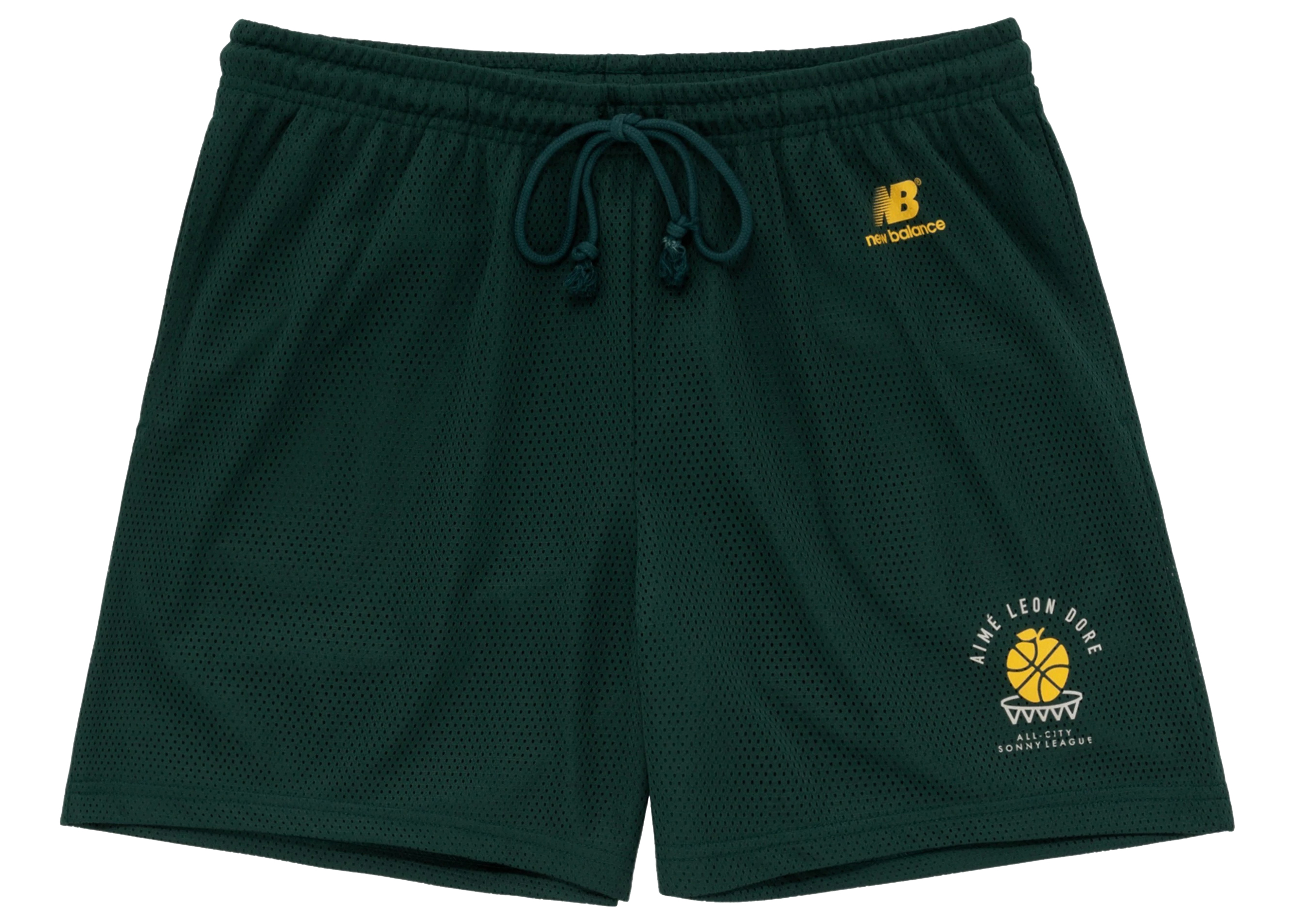 Aime Leon Dore x New Balance SONNY League Gym Shorts Green Men's 