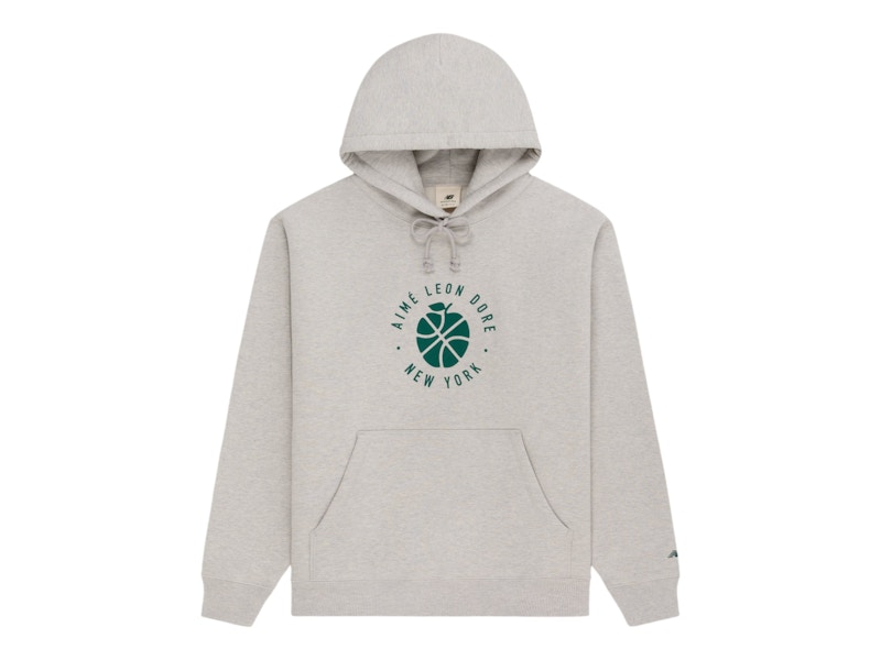 Pre-owned Aimé Leon Dore Men's Aime Leon Dore X New Balance Sonny Ny Hoodie (fw24) In Grey