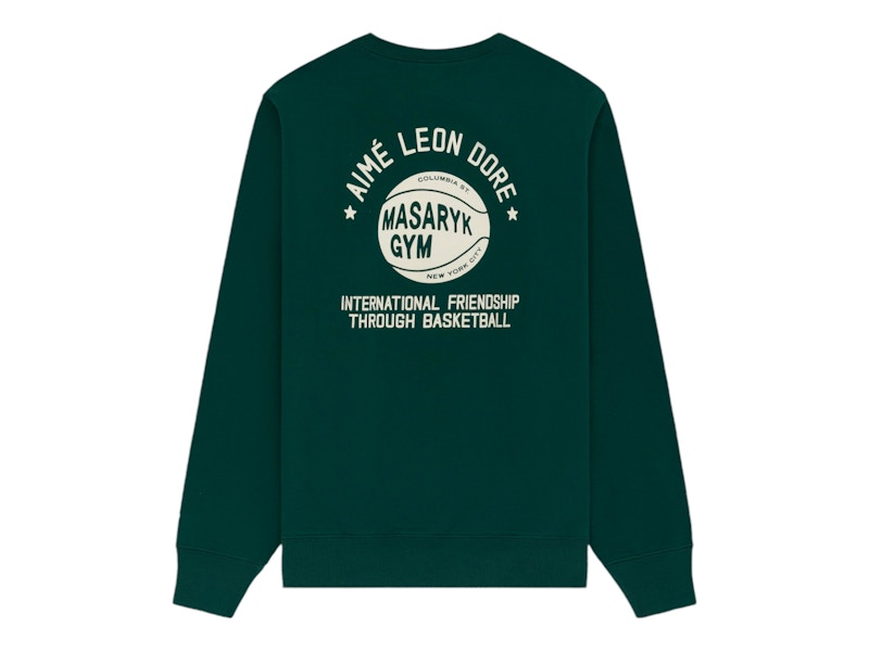 Pre-owned Aimé Leon Dore Men's Aime Leon Dore X New Balance Sonny Ny Iftb Crewneck Sweatshirt In Green