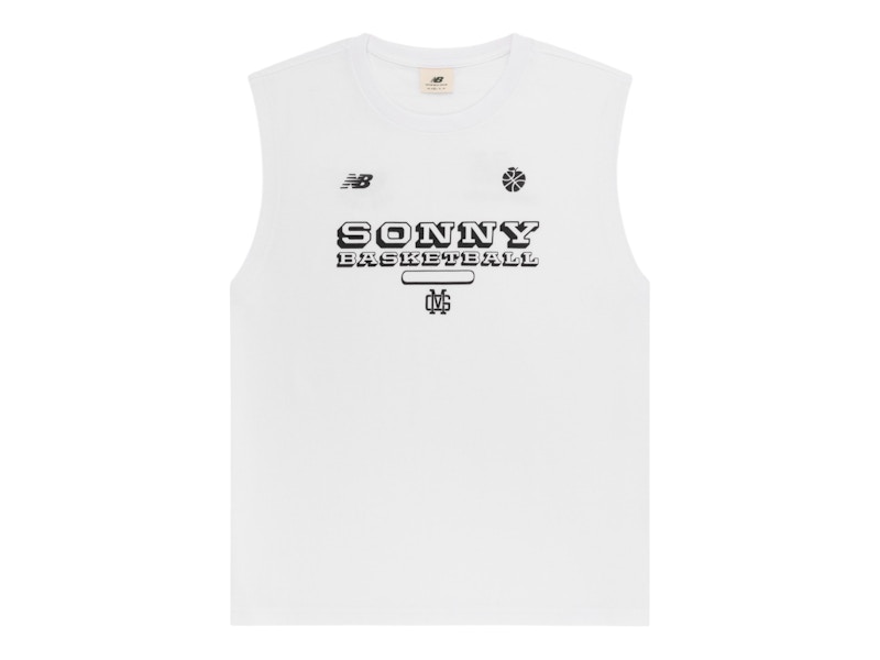 Pre-owned Aimé Leon Dore Men's Aime Leon Dore X New Balance Sonny Ny Warmup Tank Top In White