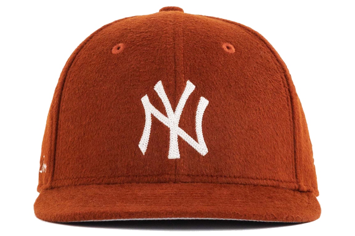 Pre-owned Aimé Leon Dore Aime Leon Dore X New Era Moleskin Yankees Hat Orange