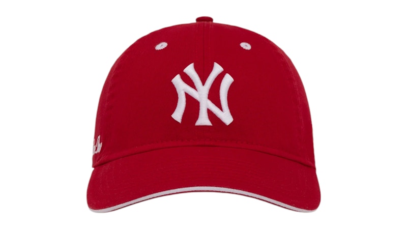 Pre-owned Aimé Leon Dore Men's Aime Leon Dore X New Era Yankees Souvenir Ballpark Hat In Red