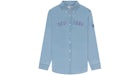 Aime Leon Dore x New York Mets Chambray Shirt Light Wash