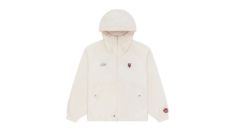 Pre-owned Aimé Leon Dore Men's Aime Leon Dore X New York Mets Lightweight Jacket In Cream