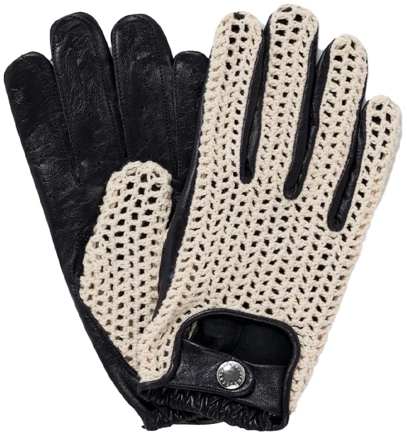Aime Leon Dore x Porsche 356 Crochet Driving Gloves Navy/White