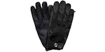 Aime Leon Dore x Porsche 356 Leder Fahrhandschuhe Schwarz/Marineblau