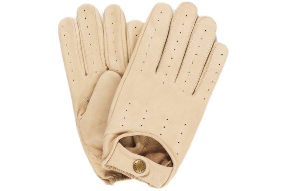 Gants de conduite en cuir Aime Leon Dore x Porsche 911SC Kaki