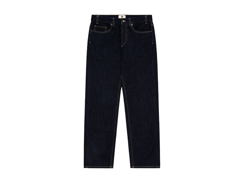 Pre-owned Aimé Leon Dore Men's Aime Leon Dore X Porsche 993 Turbo Selvedge 5pocket Denim In Dark Wash Denim