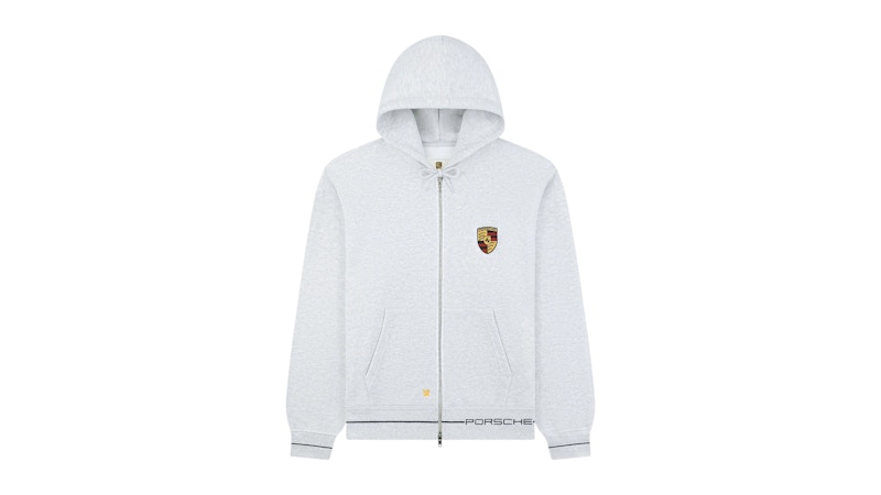 Aime Leon Dore x Porsche Full-Zip Hoodie Grey Men's - FW25 - US