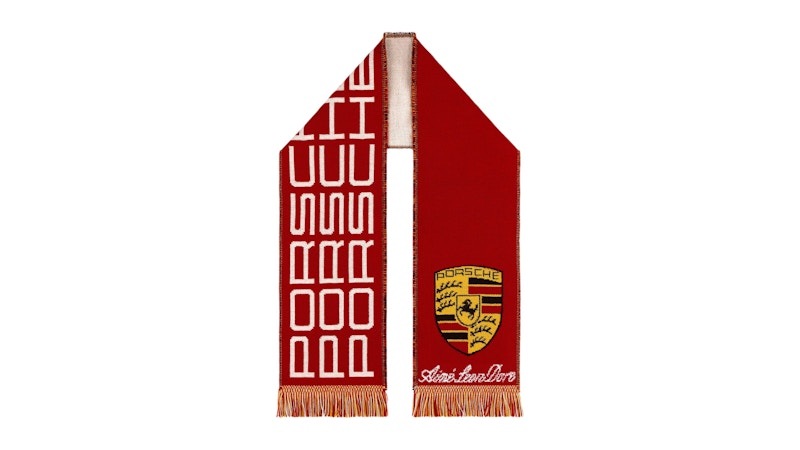 Aime Leon Dore x Porsche Wool Racing Scarf Red