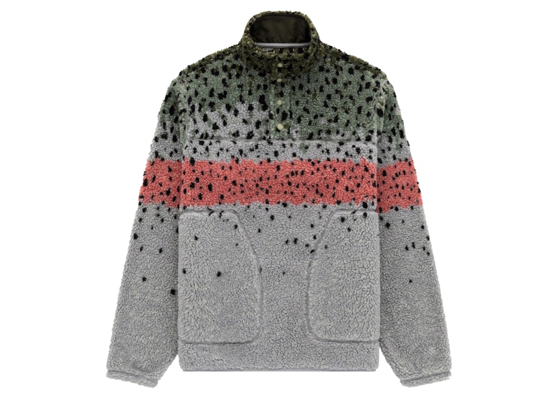 Aime Leon Dore x Woolrich Fish Scale Fleece Pullover Multicolor SS22 TW