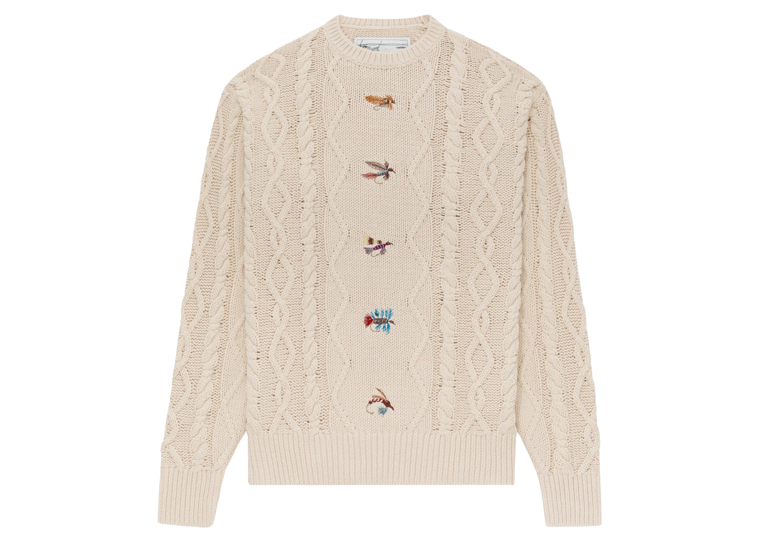 Aime Leon Dore x Woolrich Flies Sweater Cream