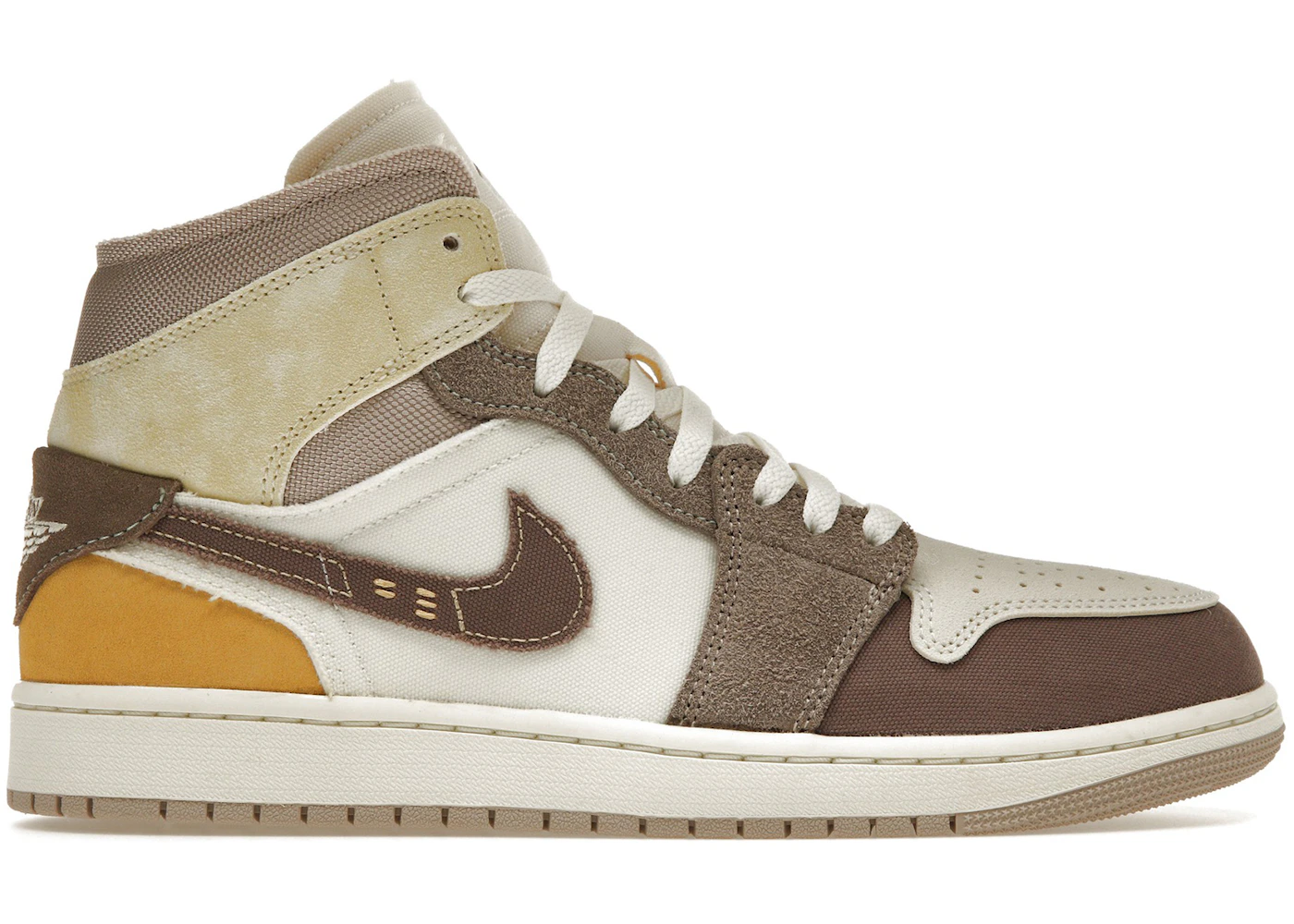 Air Jordan Mid SE Craft en marrón topo y gris niebla Hombre