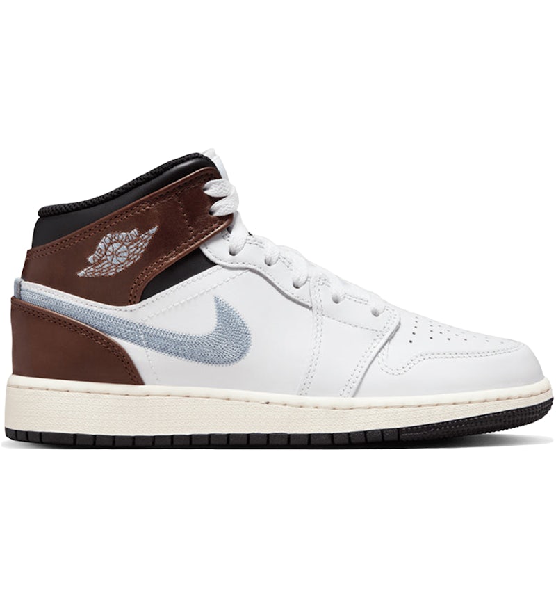Jordan Mid SE White Brown Blue Grey (GS) FQ8162-142 US