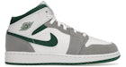 喬丹 1 中筒特別版 白色松樹綠煙灰配色(大童)